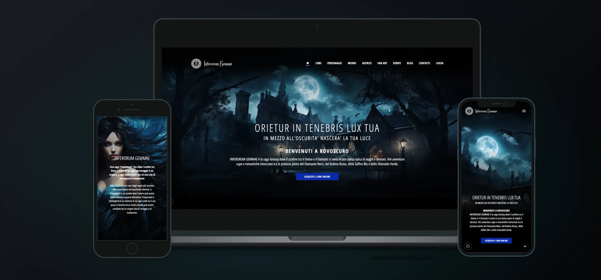 Inferorum Gemmae – WebGL-Markenwelt für eine Romantasy-Saga